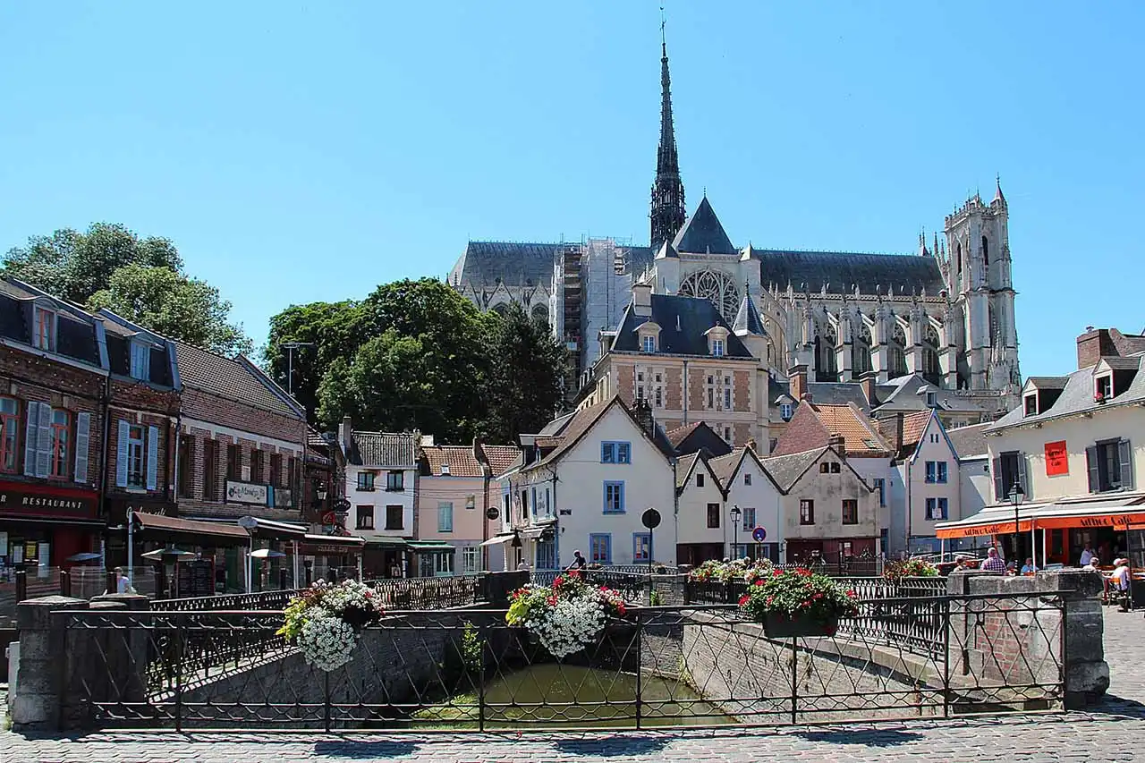 vue sur la ville d'Amiens