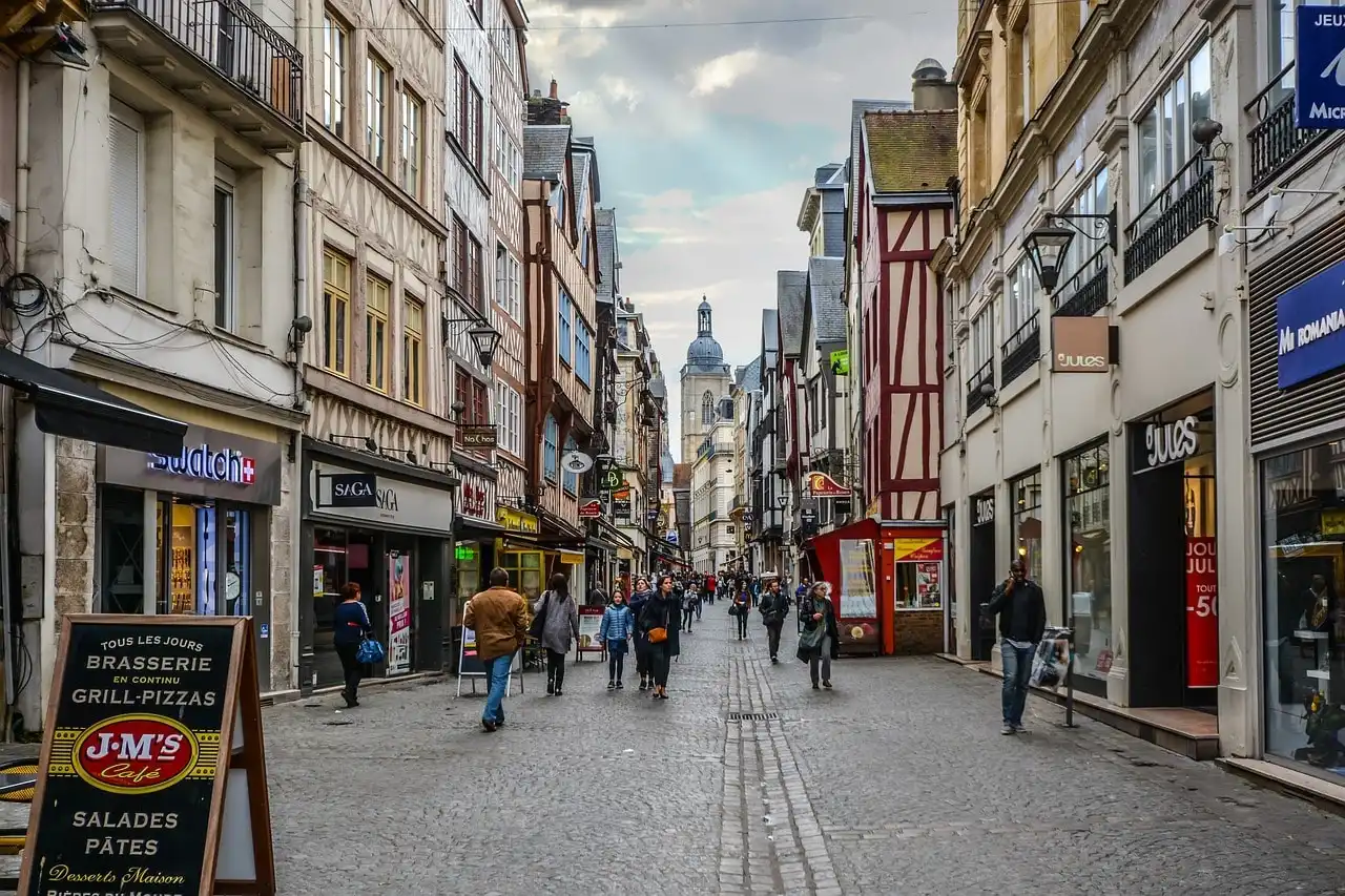Vue sur la ville de Rouen